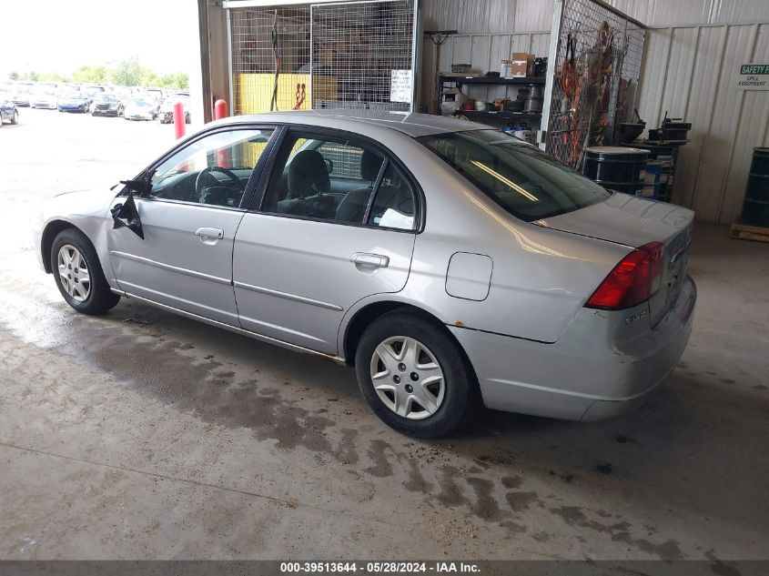 2003 Honda Civic Lx VIN: 1HGES16593L027386 Lot: 39513644