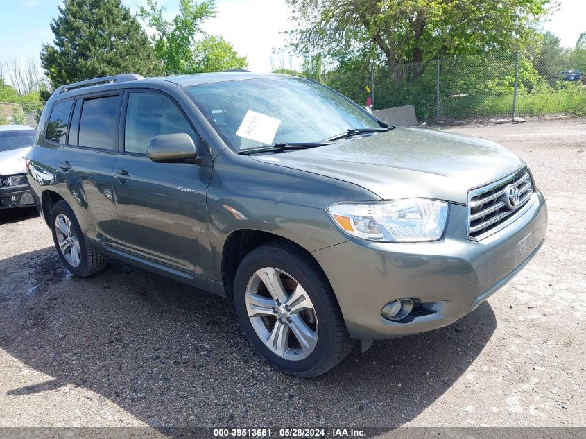 2008 Toyota Highlander Sport VIN: JTEES43A482068325 Lot: 39513651