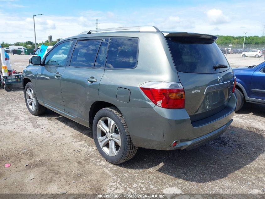 2008 Toyota Highlander Sport VIN: JTEES43A482068325 Lot: 39513651