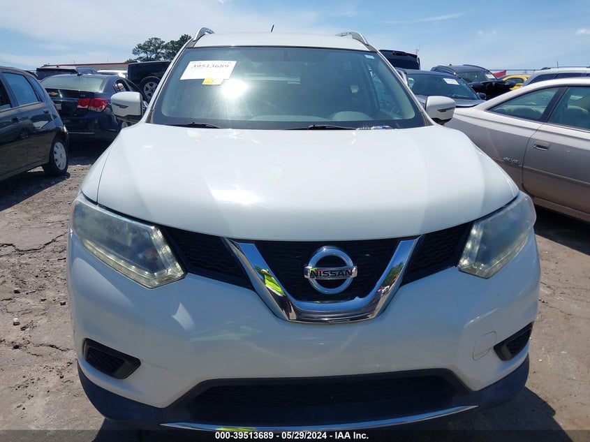 2016 Nissan Rogue S VIN: 5N1AT2MTXGC837189 Lot: 39513689