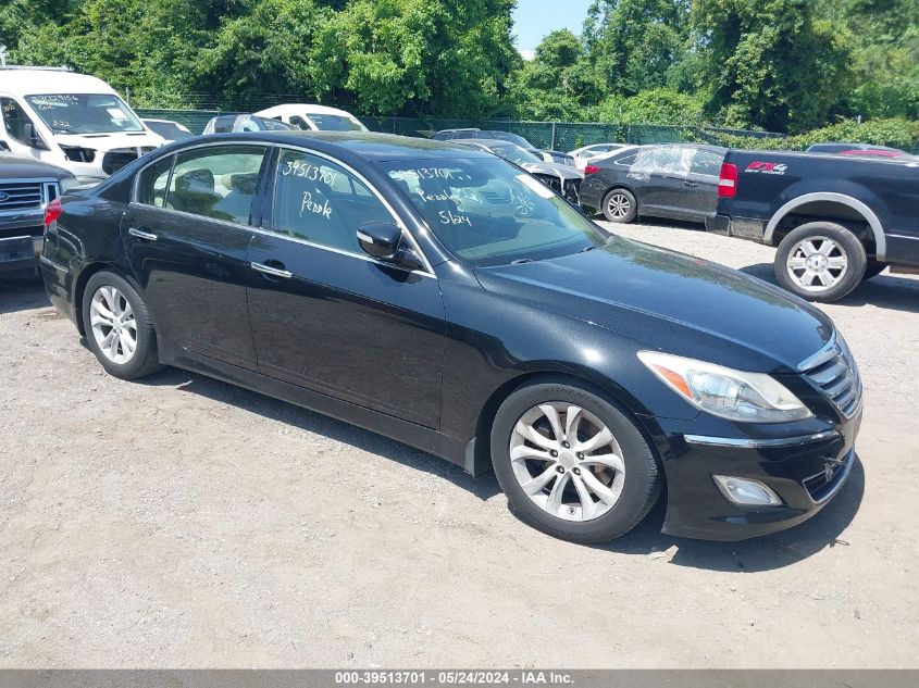 2012 Hyundai Genesis 3.8 VIN: KMHGC4DD1CU177997 Lot: 39513701