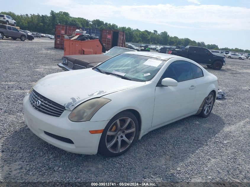 2003 Infiniti G35 Base W/6 Speed Manual VIN: JNKCV54E73M216523 Lot: 39513741