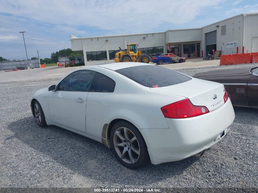 2003 Infiniti G35 Base W/6 Speed Manual VIN: JNKCV54E73M216523 Lot: 39513741