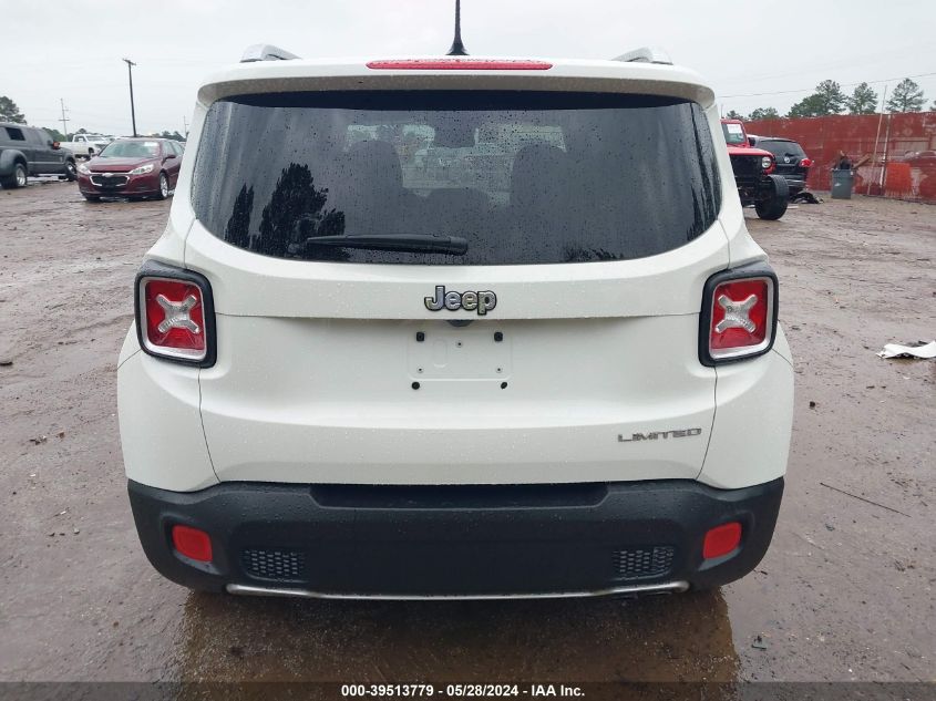 2017 Jeep Renegade Limited Fwd VIN: ZACCJADB0HPE50278 Lot: 39513779