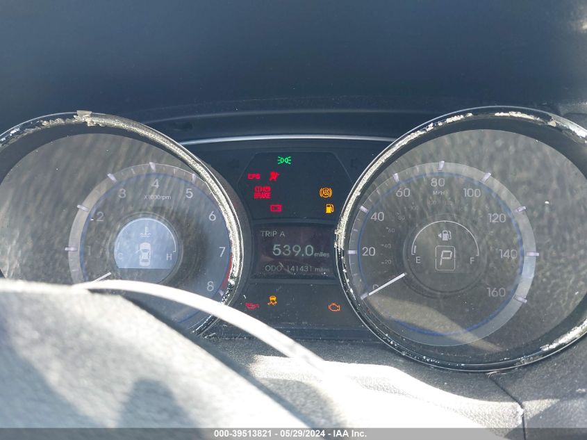 2013 Hyundai Sonata Gls VIN: 5NPEB4AC6DH693682 Lot: 39513821