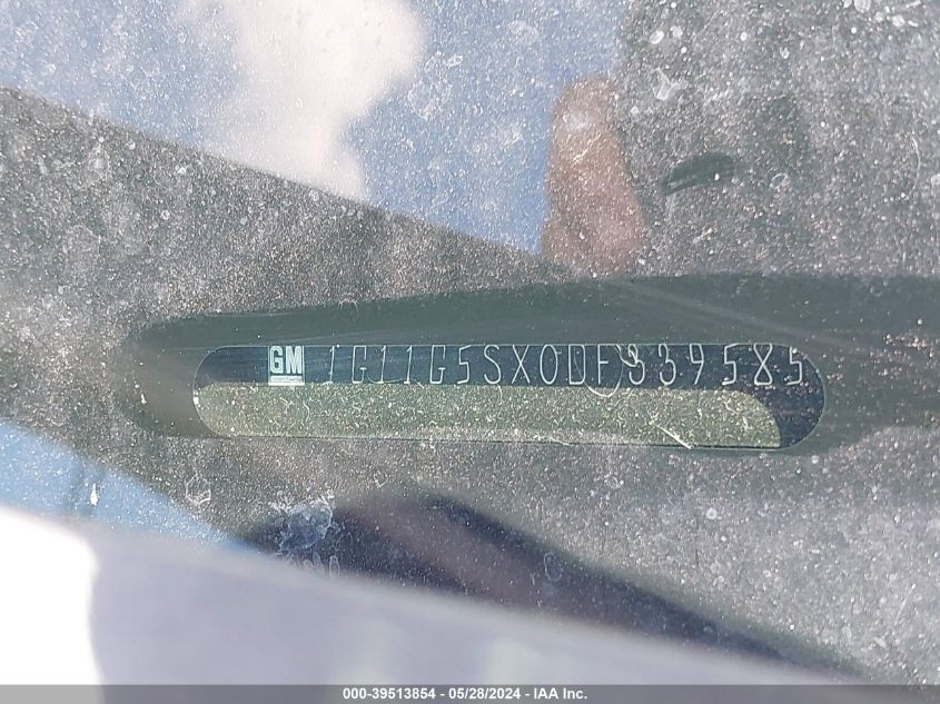 2013 Chevrolet Malibu 3Lt VIN: 1G11G5SX0DF339585 Lot: 39513854