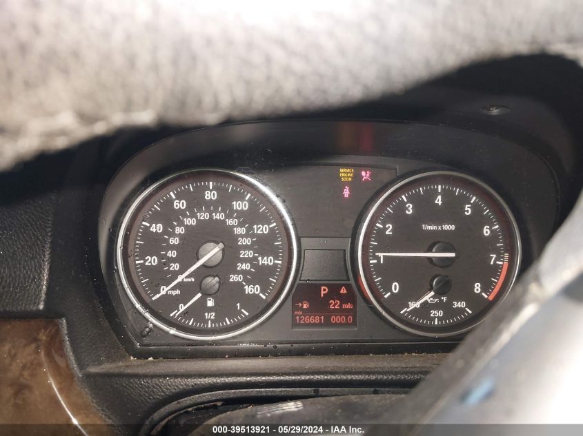 2009 BMW 328I VIN: WBAWR33589P460789 Lot: 39513921