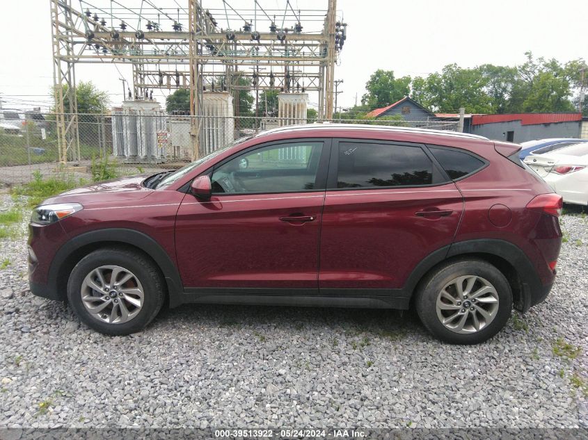 2016 Hyundai Tucson Se VIN: KM8J3CA44GU127606 Lot: 39513922