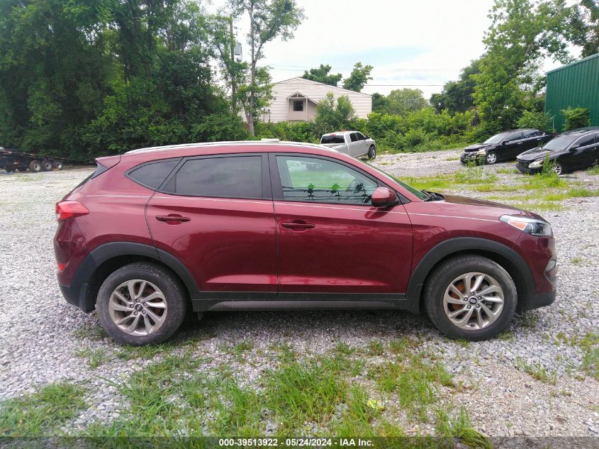 2016 Hyundai Tucson Se VIN: KM8J3CA44GU127606 Lot: 39513922