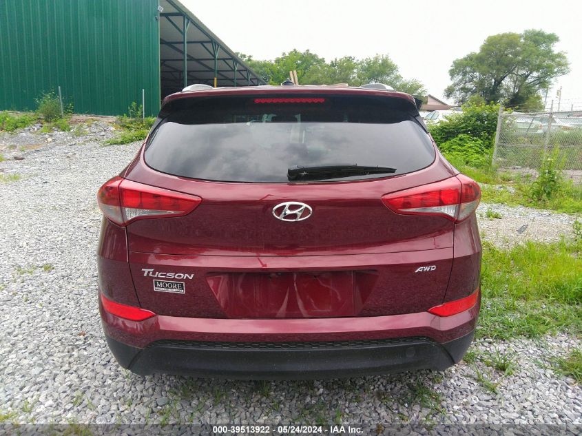 2016 Hyundai Tucson Se VIN: KM8J3CA44GU127606 Lot: 39513922