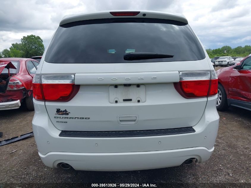 2013 Dodge Durango Sxt VIN: 1C4RDJAGXDC665599 Lot: 39513926