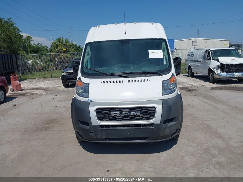 2021 Ram Promaster 3500 Cargo Van High Roof 159 Wb Ext VIN: 3C6MRVJG1ME513276 Lot: 39513937