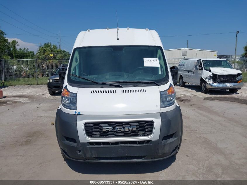 2021 Ram Promaster 3500 Cargo Van High Roof 159 Wb Ext VIN: 3C6MRVJG1ME513276 Lot: 39513937