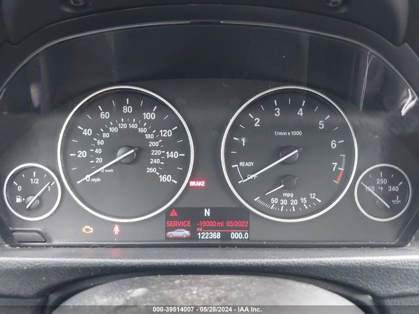 2014 BMW 320I VIN: WBA3B1C53EPV79565 Lot: 39514007