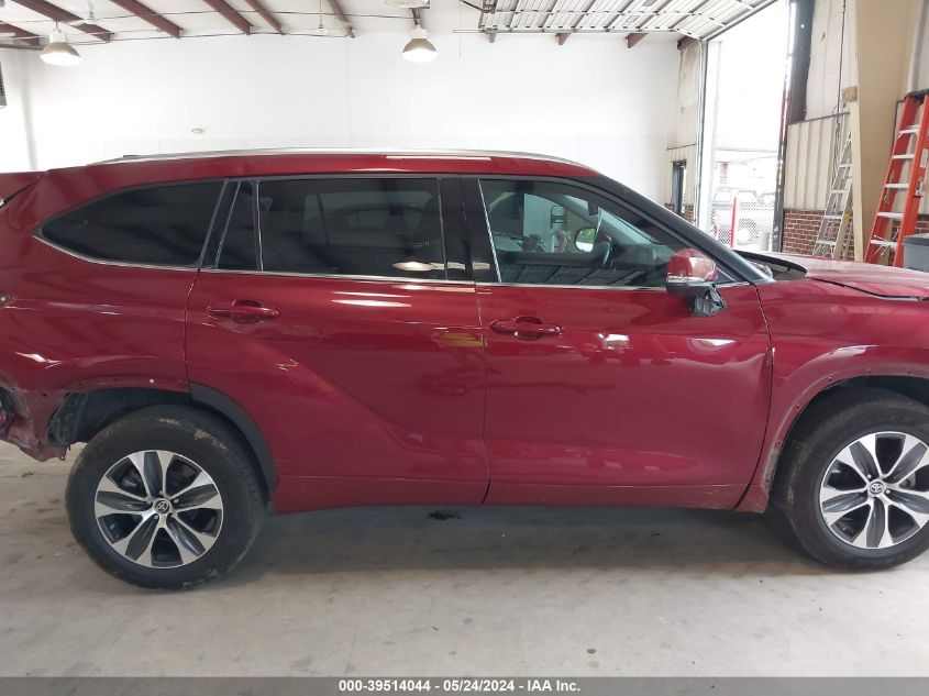 2021 Toyota Highlander Xle VIN: 5TDGZRAHXMS525552 Lot: 39514044