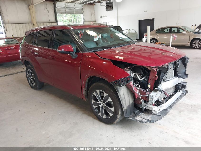 2021 Toyota Highlander Xle VIN: 5TDGZRAHXMS525552 Lot: 39514044