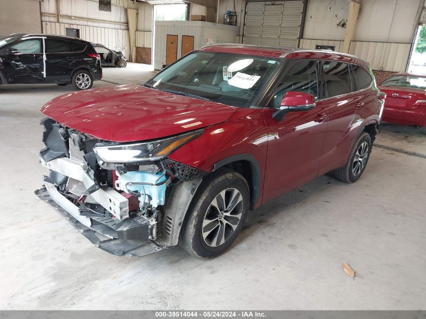 2021 Toyota Highlander Xle VIN: 5TDGZRAHXMS525552 Lot: 39514044