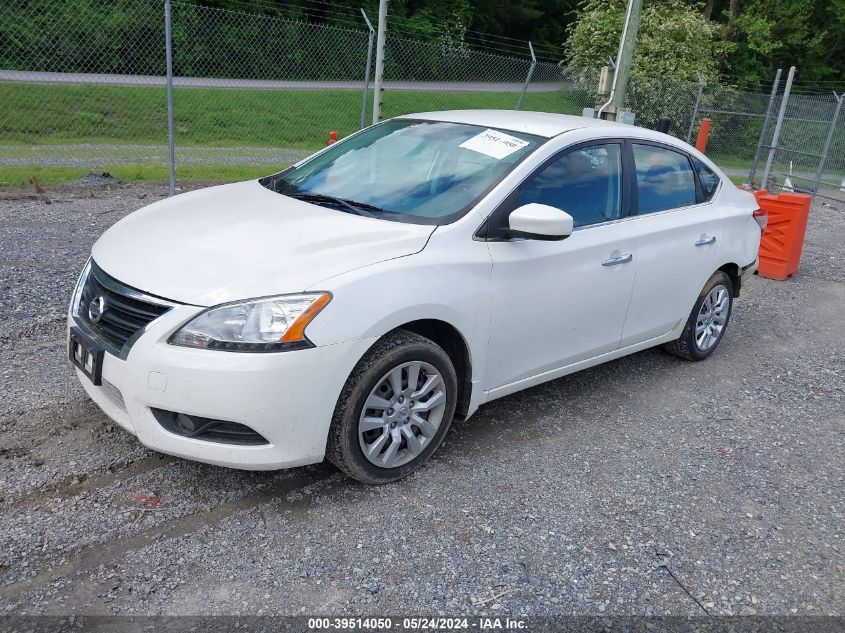 2013 Nissan Sentra Sv VIN: 3N1AB7AP1DL652950 Lot: 39514050