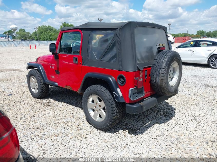 2002 Jeep Wrangler / Tj X VIN: 1J4FA39S52P720492 Lot: 39514116