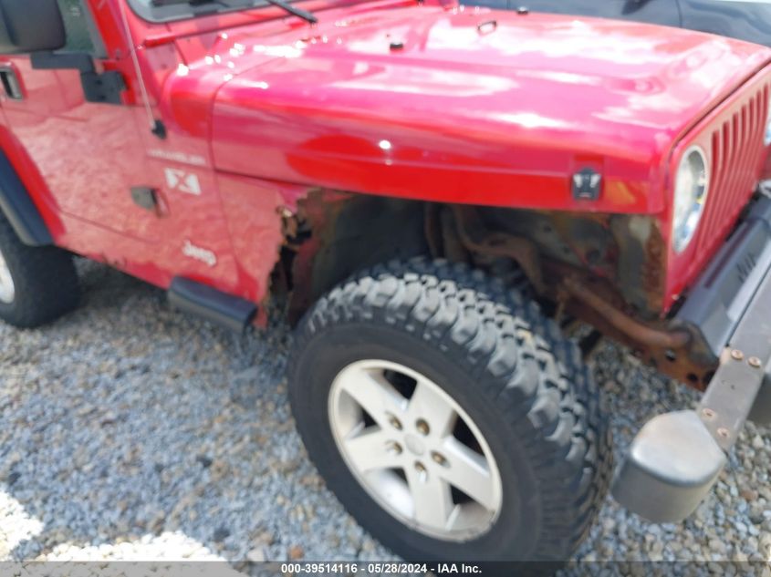 2002 Jeep Wrangler / Tj X VIN: 1J4FA39S52P720492 Lot: 39514116