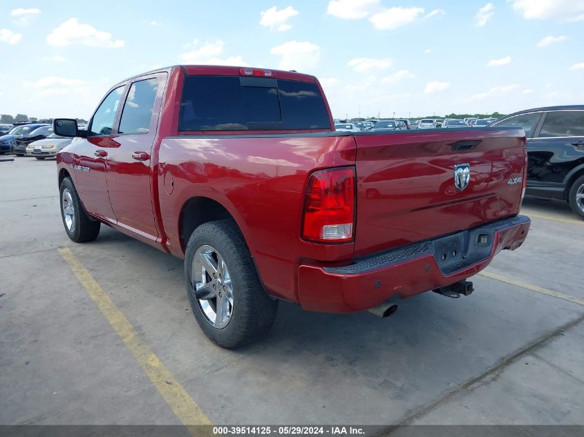 2012 Ram 1500 Sport VIN: 1C6RD7MT4CS298285 Lot: 39514125