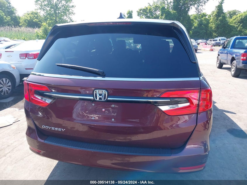 2021 Honda Odyssey Ex-L VIN: 5FNRL6H7XMB005197 Lot: 39514138