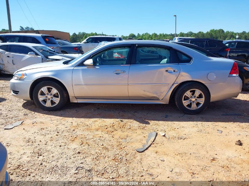 2012 Chevrolet Impala Ls VIN: 2G1WF5E37C1302668 Lot: 39514145