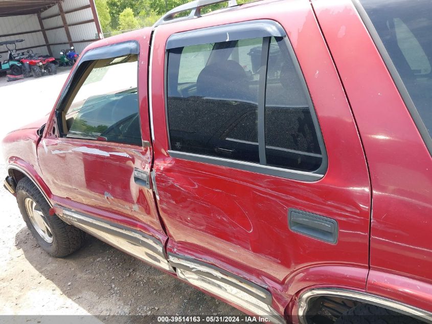 1998 Chevrolet Blazer Lt VIN: 1GNDT13W5W2125997 Lot: 39514163