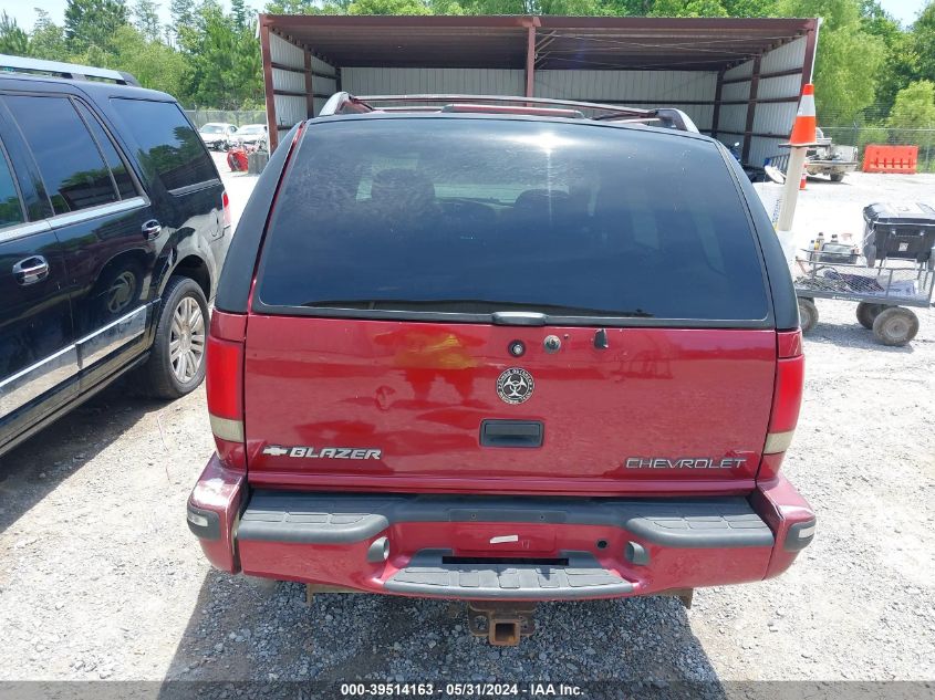 1998 Chevrolet Blazer Lt VIN: 1GNDT13W5W2125997 Lot: 39514163