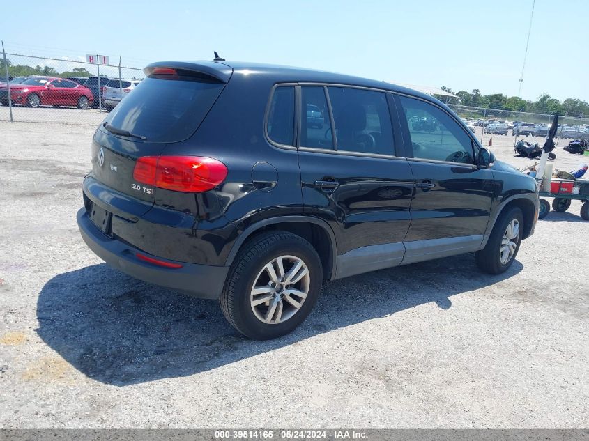 2012 Volkswagen Tiguan S VIN: WVGAV7AX7CW562498 Lot: 39514165