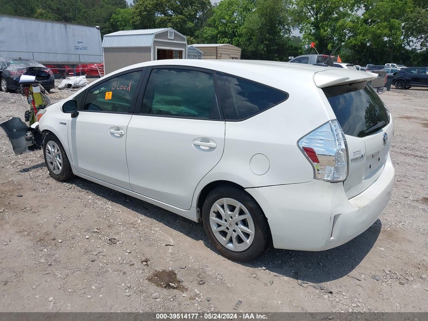 2014 Toyota Prius V Three VIN: JTDZN3EU0E3307308 Lot: 39514177