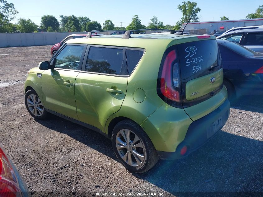 2014 Kia Soul + VIN: KNDJP3A58E7716302 Lot: 39514202