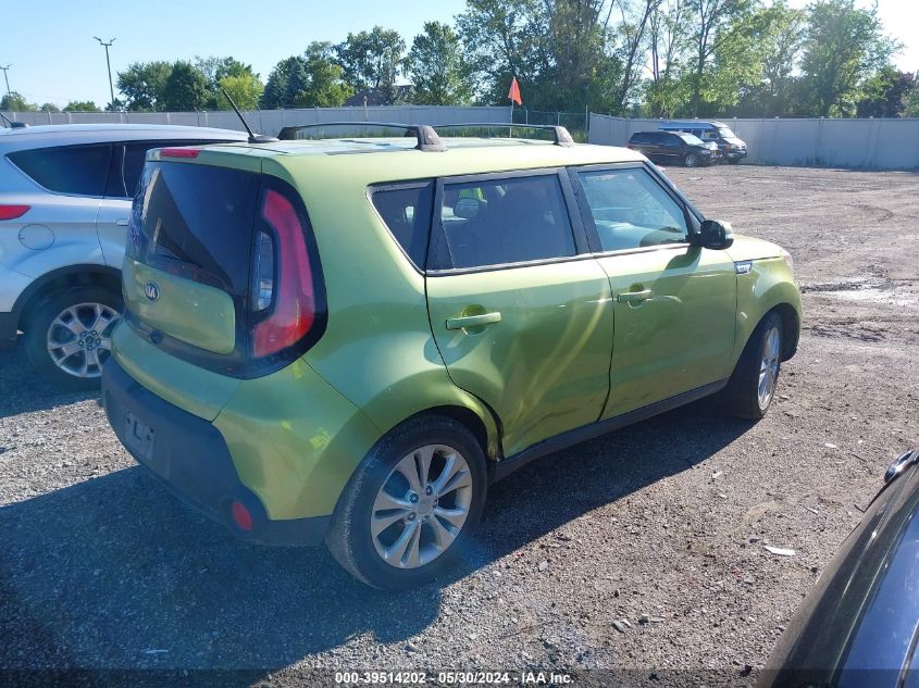 2014 Kia Soul + VIN: KNDJP3A58E7716302 Lot: 39514202