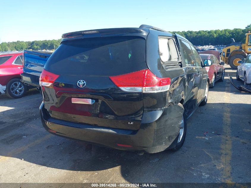 2012 Toyota Sienna Le V6 8 Passenger VIN: 5TDKK3DC0CS256147 Lot: 39514265