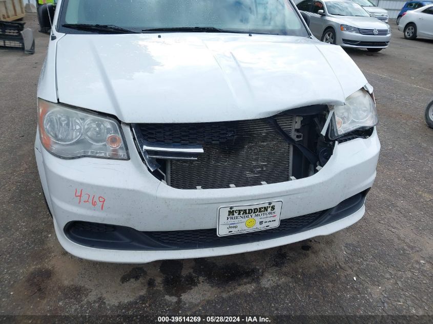 2014 Dodge Grand Caravan Se VIN: 2C4RDGBG1ER323758 Lot: 39514269