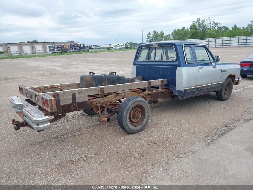 1990 Dodge D-Series D200/D250 VIN: 3B7KE23Z3LM050442 Lot: 39514278