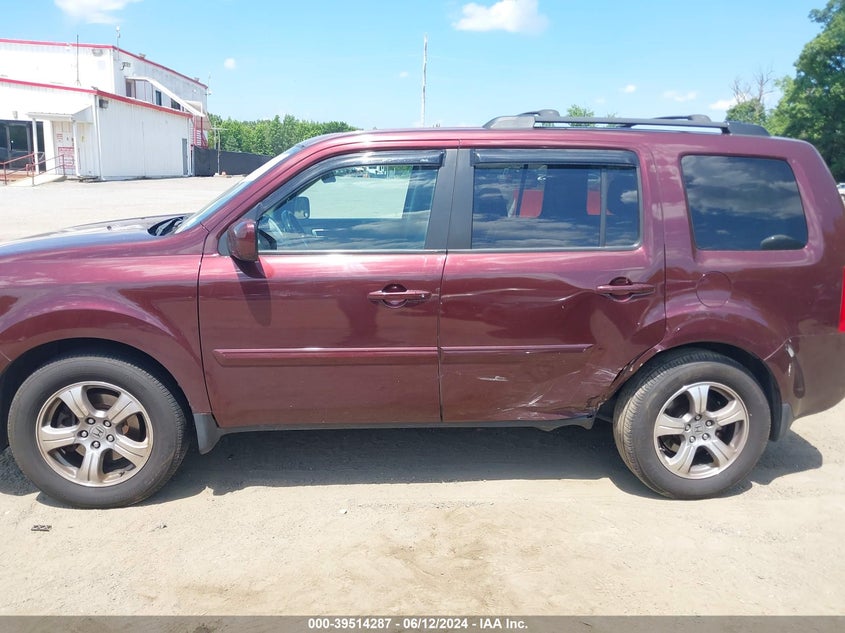 2015 Honda Pilot Ex-L VIN: 5FNYF4H5XFB076134 Lot: 39514287