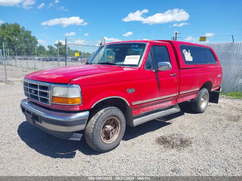 1996 Ford F150 VIN: 2FTEF14H4TCA21814 Lot: 39514302