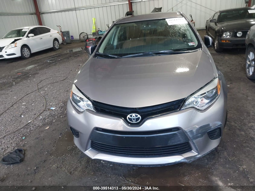 2014 Toyota Corolla Le VIN: 5YFBURHE4EP042847 Lot: 39514313