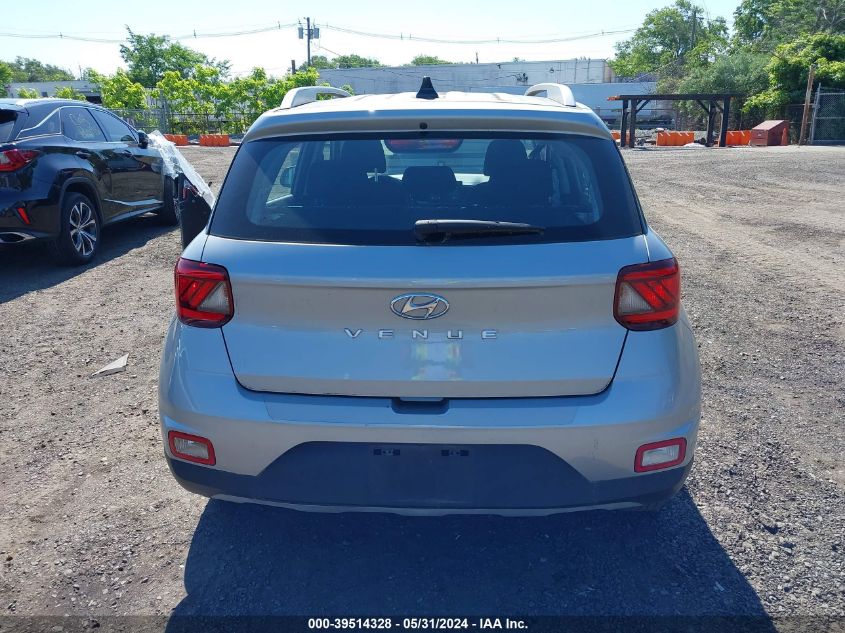 2020 Hyundai Venue Sel VIN: KMHRC8A3XLU015734 Lot: 39514328