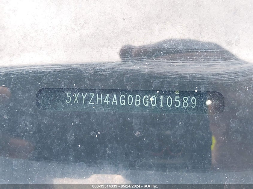 2011 Hyundai Santa Fe Se VIN: 5XYZH4AG0BG010589 Lot: 39514339
