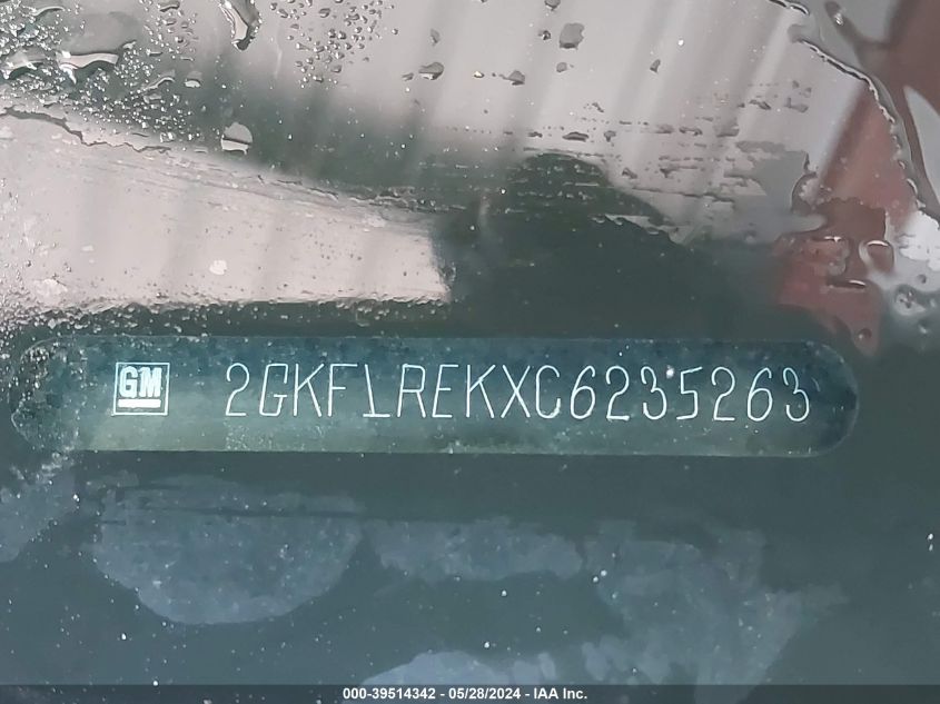 2012 GMC Terrain Sle-1 VIN: 2GKFLREKXC6235263 Lot: 39514342