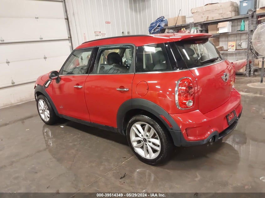 2013 Mini Countryman Cooper S VIN: WMWZC5C53DWP31752 Lot: 39514349