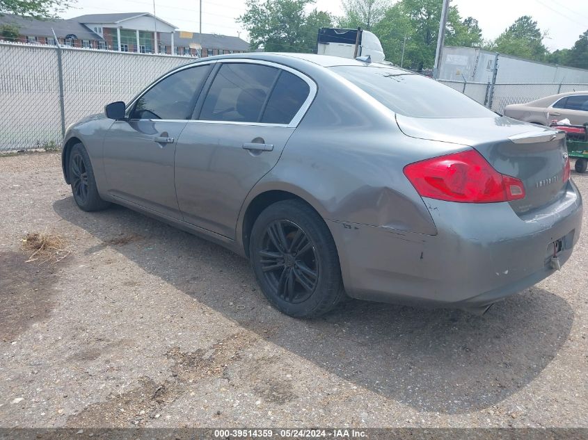 2012 Infiniti G25X VIN: JN1DV6AR4CM860390 Lot: 39514359