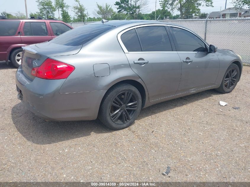 2012 Infiniti G25X VIN: JN1DV6AR4CM860390 Lot: 39514359