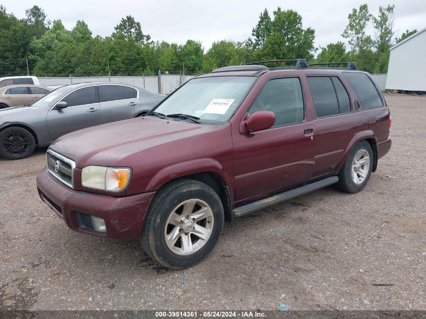 2002 Nissan Pathfinder Le VIN: JN8DR09X52W662796 Lot: 39514361