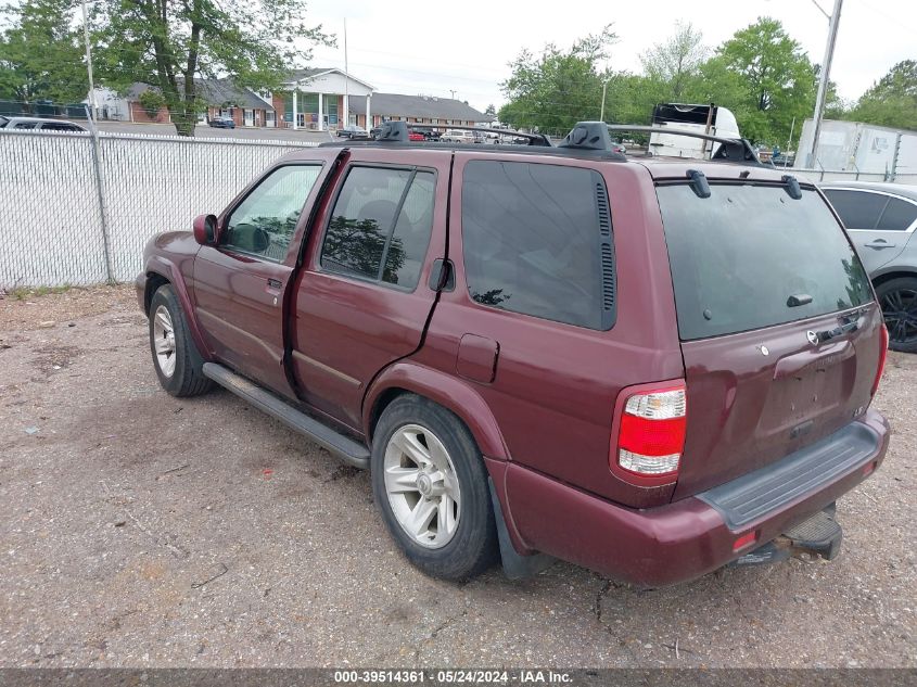 2002 Nissan Pathfinder Le VIN: JN8DR09X52W662796 Lot: 39514361