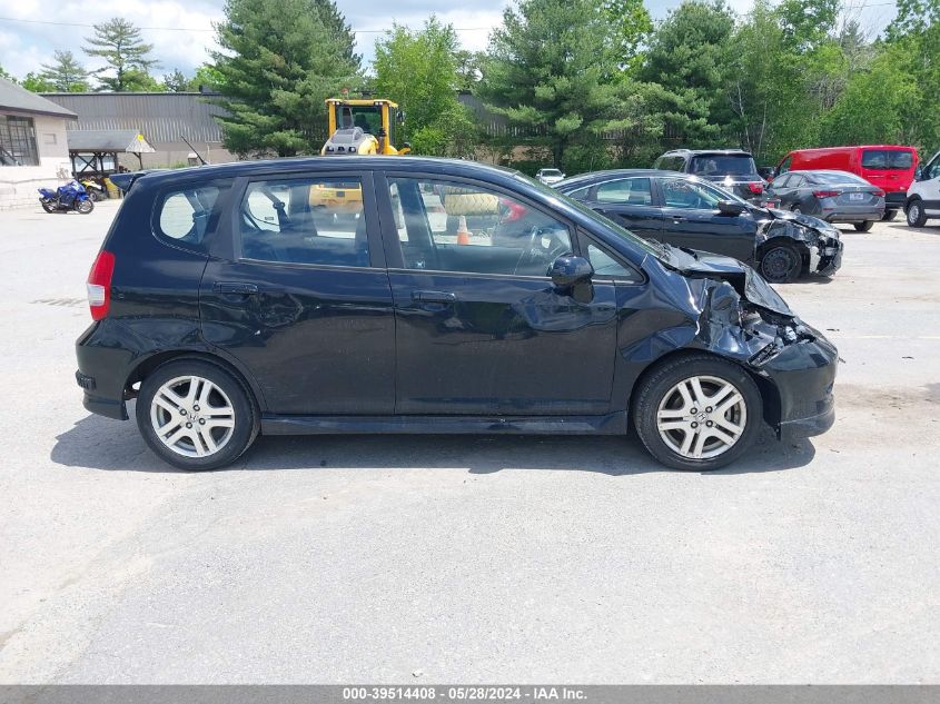 2008 Honda Fit Sport VIN: JHMGD38678S027174 Lot: 39514408