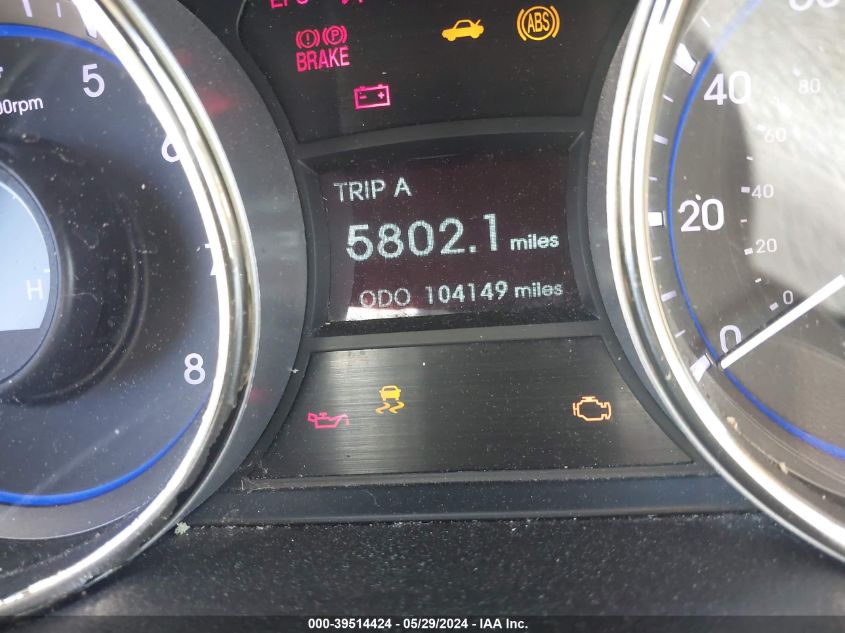 2013 Hyundai Sonata Gls VIN: 5NPEB4AC1DH559906 Lot: 39514424