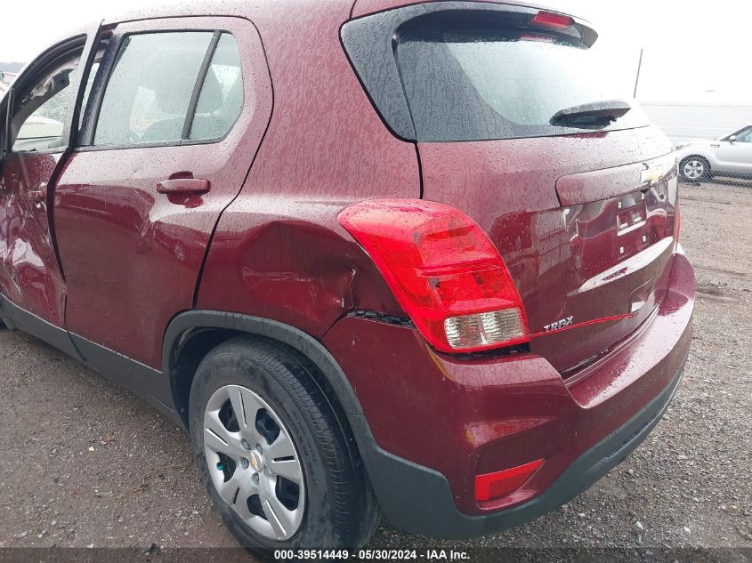 2017 Chevrolet Trax Ls VIN: 3GNCJKSB5HL145027 Lot: 39514449